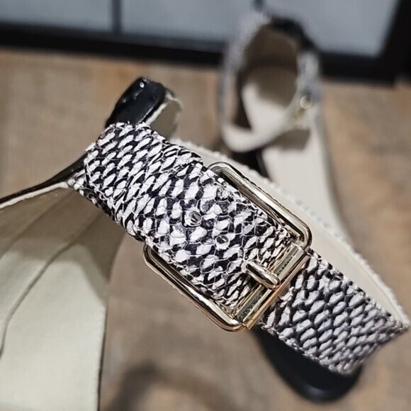 Cole Haan Zippered Strappy Heels Size 10 - Picture 5 of 12